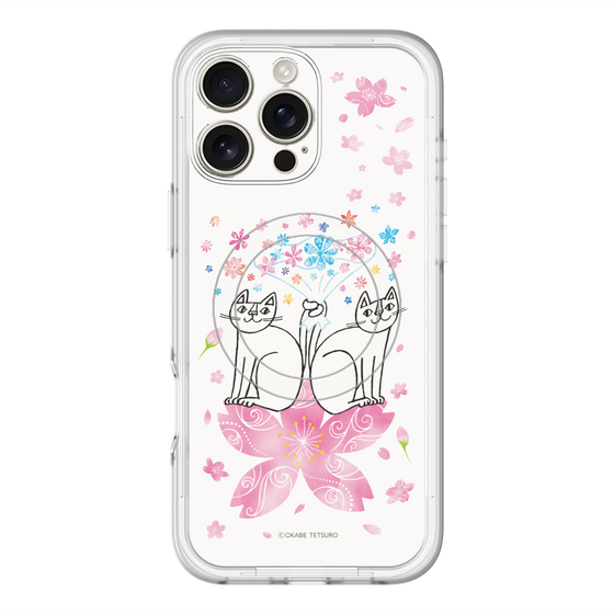 スリムプロテクションプレミアムケース with MagSafe［ おかべてつろう - きみに花束を ］