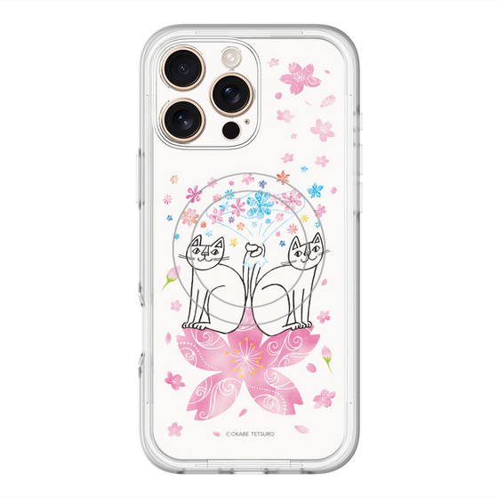 スリムプロテクションプレミアムケース with MagSafe［ おかべてつろう - きみに花束を ］