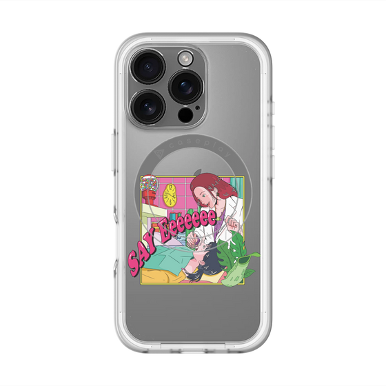 スリムプロテクションプレミアムケース with MagSafe［ SAY Eeeeeee ］