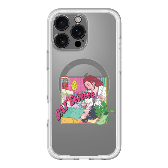 スリムプロテクションプレミアムケース with MagSafe［ SAY Eeeeeee ］
