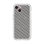 スリムプロテクションプレミアムケース with MagSafe［ Small Stripe - Gray × Black ］