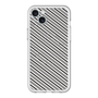スリムプロテクションプレミアムケース with MagSafe［ Small Stripe - Gray × Black ］