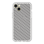 スリムプロテクションプレミアムケース with MagSafe［ Small Stripe - Gray × Black ］