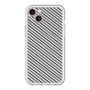 スリムプロテクションプレミアムケース with MagSafe［ Small Stripe - Gray × Black ］