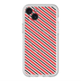 スリムプロテクションプレミアムケース with MagSafe［ Small Stripe - Red × Black ］
