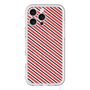 スリムプロテクションプレミアムケース with MagSafe［ Small Stripe - Red × Black ］