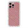 スリムプロテクションプレミアムケース with MagSafe［ Small Stripe - Red × Black ］