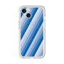 スリムプロテクションプレミアムケース with MagSafe［ Middle Stripe - Blue ］