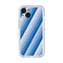 スリムプロテクションプレミアムケース with MagSafe［ Middle Stripe - Blue ］