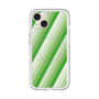 スリムプロテクションプレミアムケース with MagSafe［ Middle Stripe - Green ］
