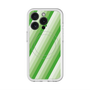 スリムプロテクションプレミアムケース with MagSafe［ Middle Stripe - Green ］