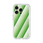 スリムプロテクションプレミアムケース with MagSafe［ Middle Stripe - Green ］