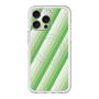 スリムプロテクションプレミアムケース with MagSafe［ Middle Stripe - Green ］