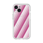 スリムプロテクションプレミアムケース with MagSafe［ Middle Stripe - Pink ］