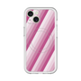 スリムプロテクションプレミアムケース with MagSafe［ Middle Stripe - Pink ］