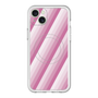 スリムプロテクションプレミアムケース with MagSafe［ Middle Stripe - Pink ］