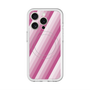 スリムプロテクションプレミアムケース with MagSafe［ Middle Stripe - Pink ］