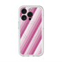 スリムプロテクションプレミアムケース with MagSafe［ Middle Stripe - Pink ］
