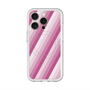 スリムプロテクションプレミアムケース with MagSafe［ Middle Stripe - Pink ］