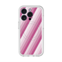 スリムプロテクションプレミアムケース with MagSafe［ Middle Stripe - Pink ］