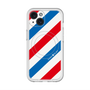 スリムプロテクションプレミアムケース with MagSafe［ Big Stripe - Red × Blue ］