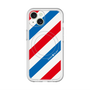 スリムプロテクションプレミアムケース with MagSafe［ Big Stripe - Red × Blue ］