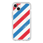 スリムプロテクションプレミアムケース with MagSafe［ Big Stripe - Red × Blue ］