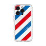 スリムプロテクションプレミアムケース with MagSafe［ Big Stripe - Red × Blue ］