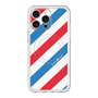 スリムプロテクションプレミアムケース with MagSafe［ Big Stripe - Red × Blue ］