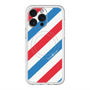 スリムプロテクションプレミアムケース with MagSafe［ Big Stripe - Red × Blue ］