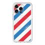 スリムプロテクションプレミアムケース with MagSafe［ Big Stripe - Red × Blue ］