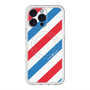 スリムプロテクションプレミアムケース with MagSafe［ Big Stripe - Red × Blue ］