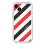 スリムプロテクションプレミアムケース with MagSafe［ Big Stripe - Red × Black ］