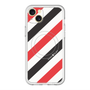 スリムプロテクションプレミアムケース with MagSafe［ Big Stripe - Red × Black ］