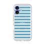 スリムプロテクションプレミアムケース with MagSafe［ Small Border - Blue ］