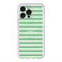 スリムプロテクションプレミアムケース with MagSafe［ Small Border - Green ］