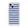 スリムプロテクションプレミアムケース with MagSafe［ Small Border - Navy ］