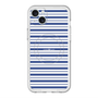 スリムプロテクションプレミアムケース with MagSafe［ Small Border - Navy ］