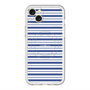 スリムプロテクションプレミアムケース with MagSafe［ Small Border - Navy ］