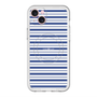 スリムプロテクションプレミアムケース with MagSafe［ Small Border - Navy ］