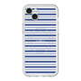 スリムプロテクションプレミアムケース with MagSafe［ Small Border - Navy ］