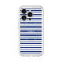 スリムプロテクションプレミアムケース with MagSafe［ Small Border - Navy ］