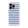 スリムプロテクションプレミアムケース with MagSafe［ Small Border - Navy ］