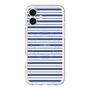 スリムプロテクションプレミアムケース with MagSafe［ Small Border - Navy ］