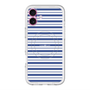 スリムプロテクションプレミアムケース with MagSafe［ Small Border - Navy ］
