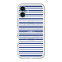 スリムプロテクションプレミアムケース with MagSafe［ Small Border - Navy ］