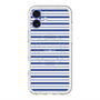 スリムプロテクションプレミアムケース with MagSafe［ Small Border - Navy ］