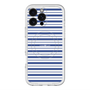 スリムプロテクションプレミアムケース with MagSafe［ Small Border - Navy ］