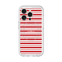 スリムプロテクションプレミアムケース with MagSafe［ Small Border - Red ］