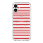 スリムプロテクションプレミアムケース with MagSafe［ Small Border - Red ］